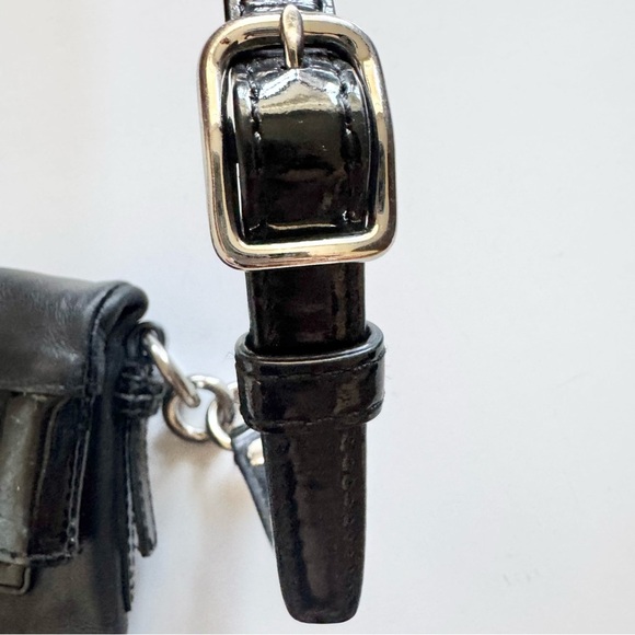 Coach 13388 Bonnie Black Leather Fold over  Crossbody Bag - Picture 6 of 10